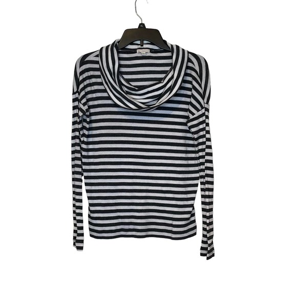 Gap Women's Pullover Sweater Top Knit Turtleneck Longsleeve Striped Blue Size XS - Picture 1 of 8